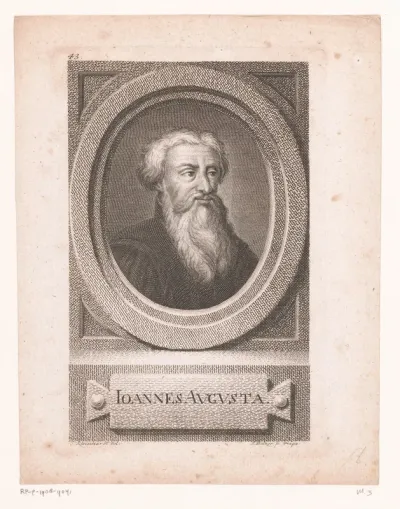 Portret van Johannes Augusta