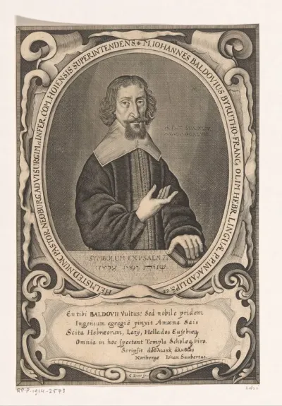 Portret van Johannes Baldovius