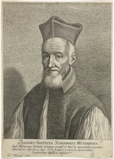 Portret van Johannes Baptist Scanaroli