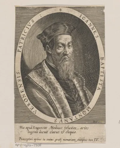 Portret van Johannes Baptista Montanus