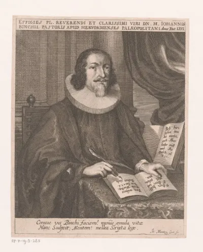 Portret van Johannes Binch op 66-jarige leeftijd