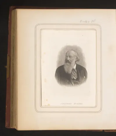 Portret van Johannes Brahms