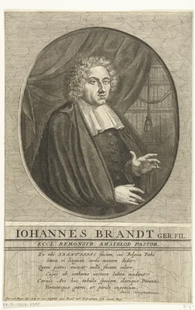 Portret van Johannes Brandt op 39-jarige leeftijd