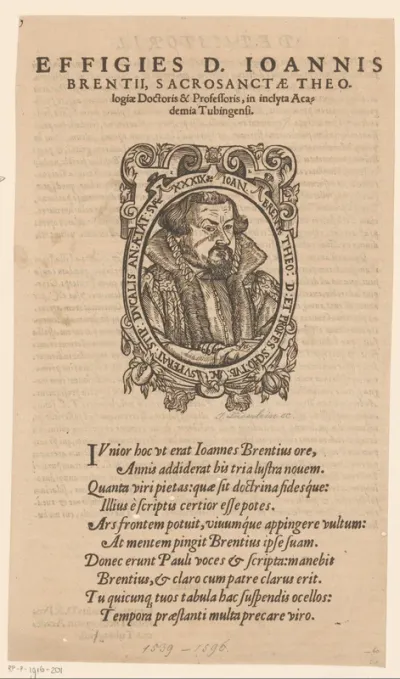 Portret van Johannes Brenz
