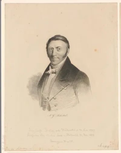 Portret van Johannes Christianus Schotel