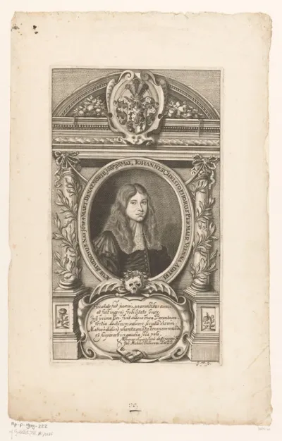 Portret van Johannes Christoph Permair