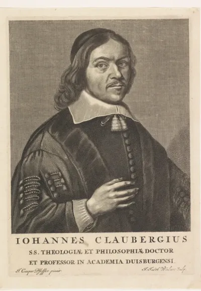 Portret van Johannes Clauberg, professor te Duisburg