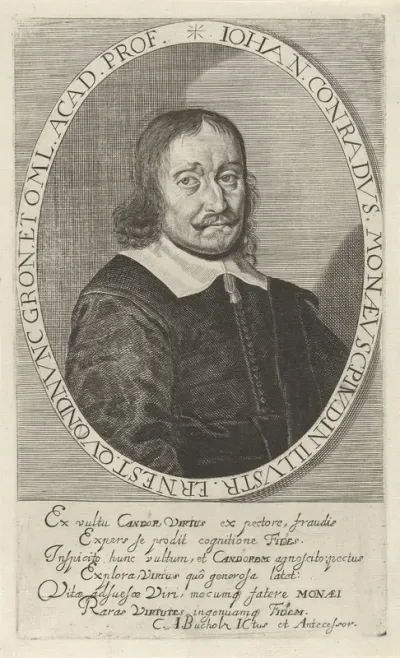Portret van Johannes Conradus Monaeus