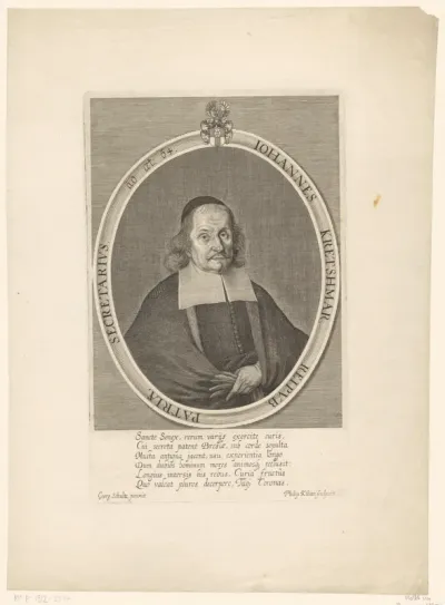 Portret van Johannes Cretschmar op 64-jarige leeftijd