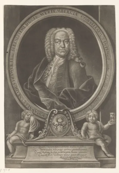 Portret van Johannes Cunradus Helwer
