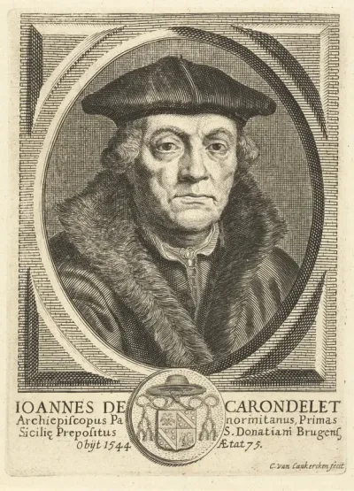 Portret van Johannes de Carondelet aartsbisschop van Palermo