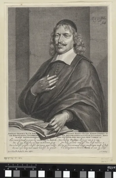 Portret van Johannes Erasmus Blum