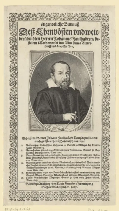 Portret van Johannes Faulhaber op 35-jarige leeftijd