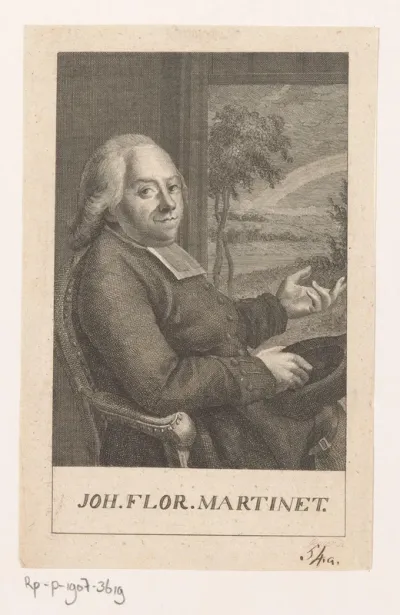 Portret van Johannes Florentius Martinet
