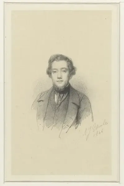 Portret van Johannes Franciscus Hoppenbrouwers
