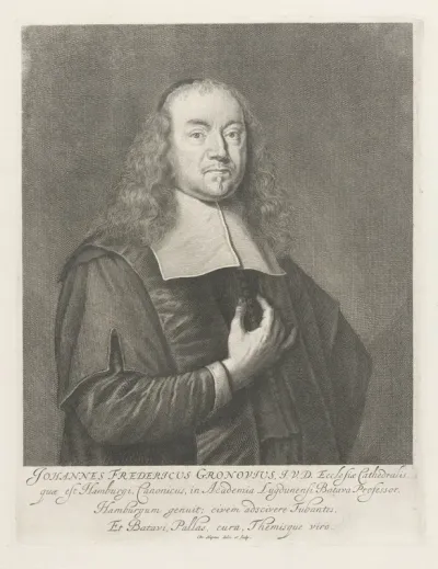Portret van Johannes Fredericus Gronovius