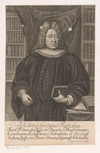 Portret van Johannes Georgius Franckius
