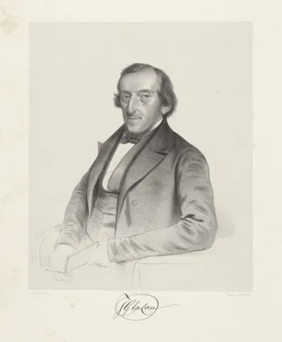 Portret van Johannes Gerardus La Lau op 53 jarige leeftijd