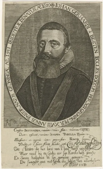 Portret van Johannes Gerhardia Besten