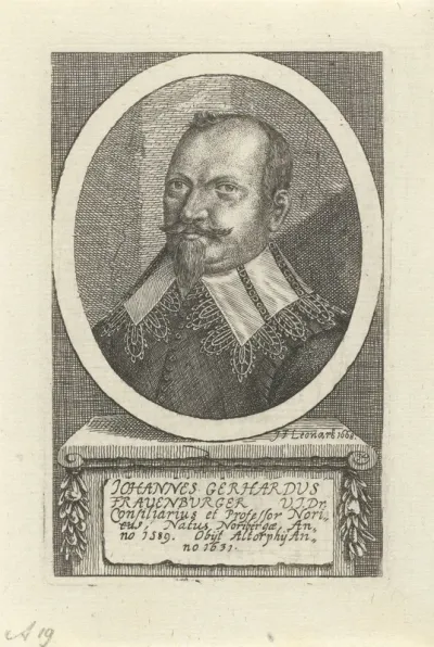 Portret van Johannes Gerhardus Frauenburger