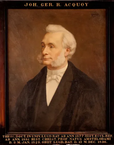Portret van Johannes Gerhardus Rijk Acquoy, hoogleraar Godgeleerdheid te Leiden