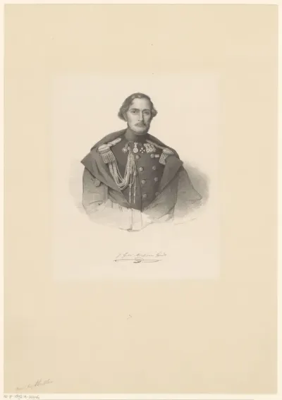 Portret van Johannes Gerrit Willem Merkes van Gendt