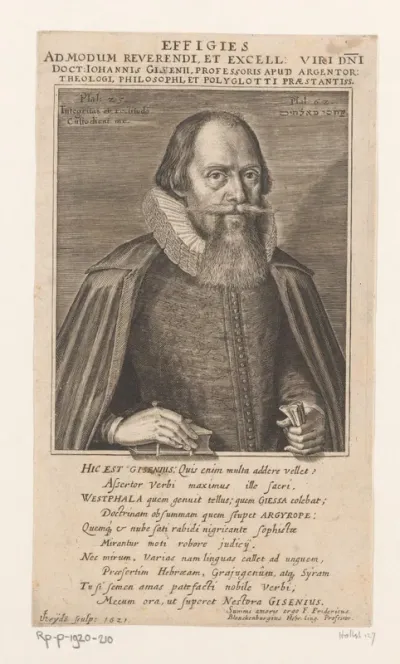 Portret van Johannes Gisenius