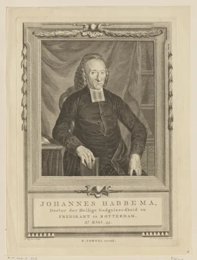 Portret van Johannes Habbema op 53-jarige leeftijd