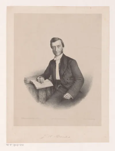 Portret van Johannes Hendrik Brandes