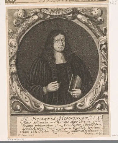 Portret van Johannes Henning