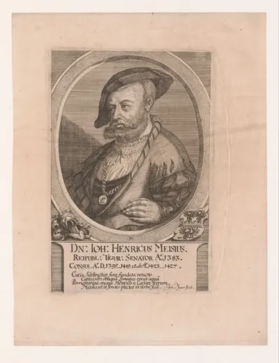 Portret van Johannes Henricus Meisius