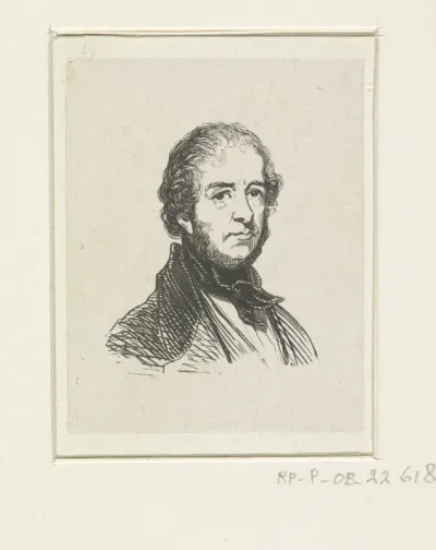 Portret van Johannes Hermanus Barend Koekkoek