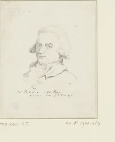 Portret van Johannes Huibert Prins