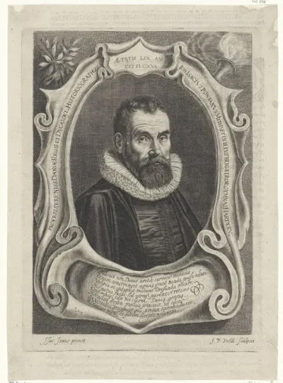 Portret van Johannes Isacius Pontanus
