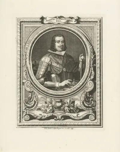 Portret van Johannes IV, koning van Portugal