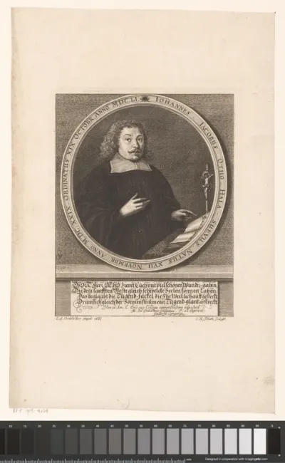 Portret van Johannes Jacobus Otho Hala-Suevus