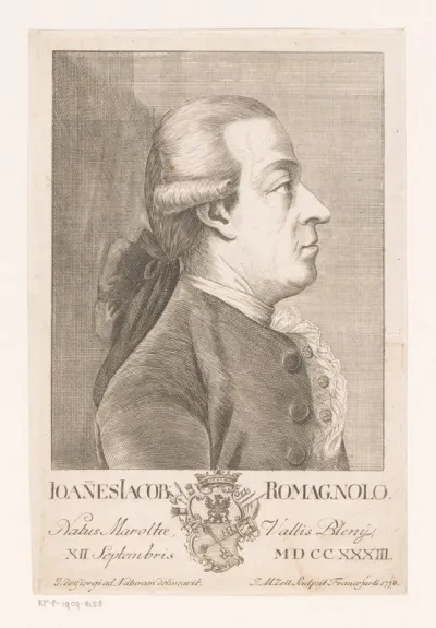 Portret van Johannes Jacobus Romagnolo
