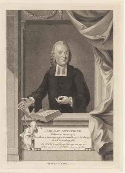 Portret van Johannes Jacobus Serrurier