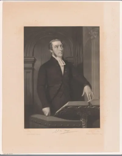 Portret van Johannes Jacobus van Oosterzee