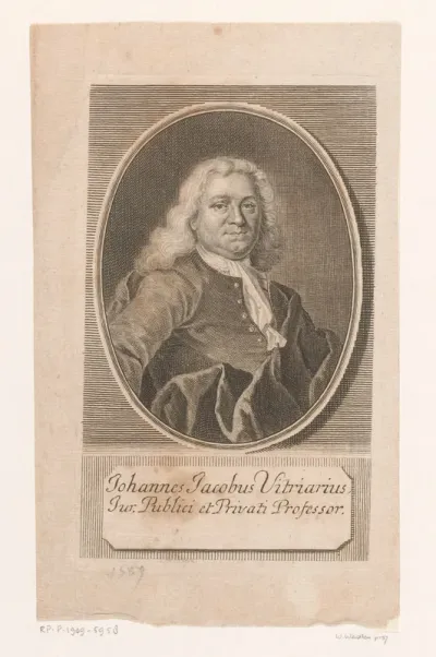 Portret van Johannes Jacobus Vitriarius