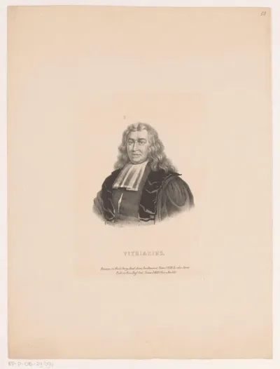 Portret van Johannes Jacobus Vitriarius
