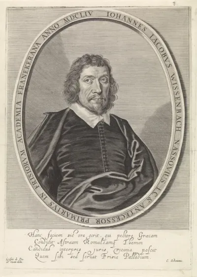 Portret van Johannes Jacobus Wissenbach