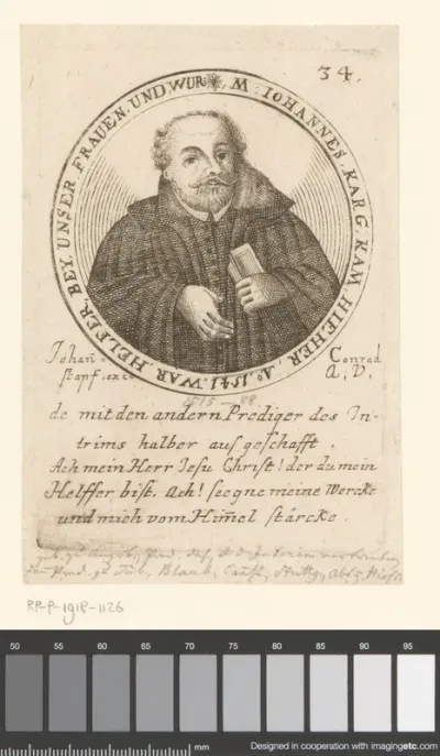 Portret van Johannes Karg