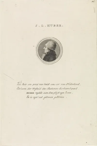 Portret van Johannes Lambertus Huber