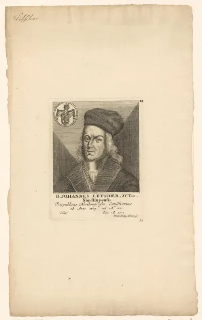 Portret van Johannes Letscher