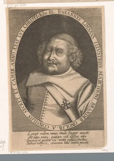Portret van Johannes Limnaeus