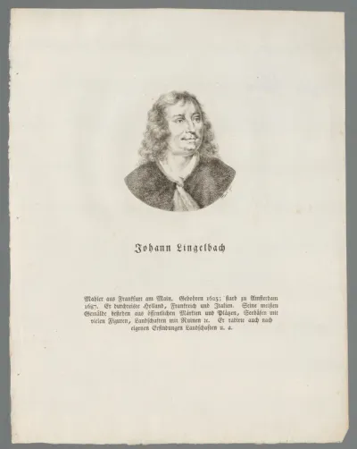 Portret van Johannes Lingelbach