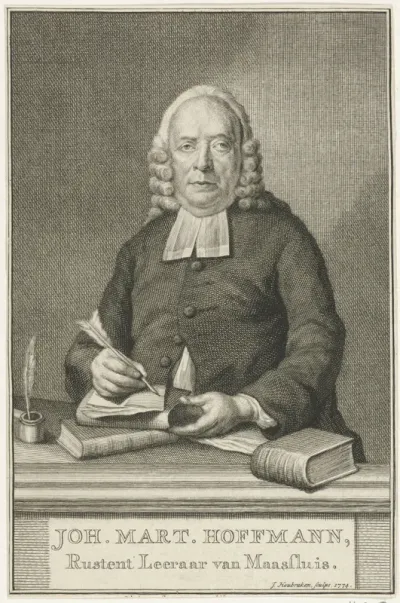 Portret van Johannes Martinus Hoffman
