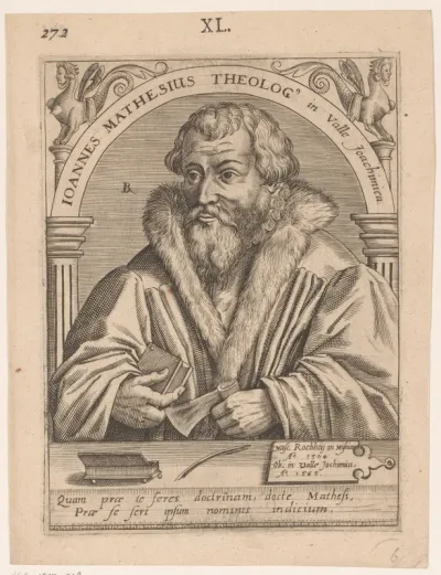 Portret van Johannes Mathesius