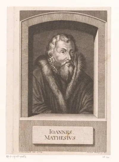 Portret van Johannes Mathesius